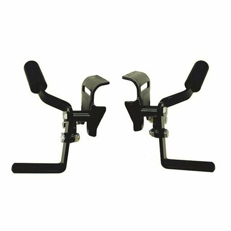 NEW SOLUTIONS Bolt On Invacare Wheel Lock Detachable for Wheelchair, Black - Set of 2 NE382282